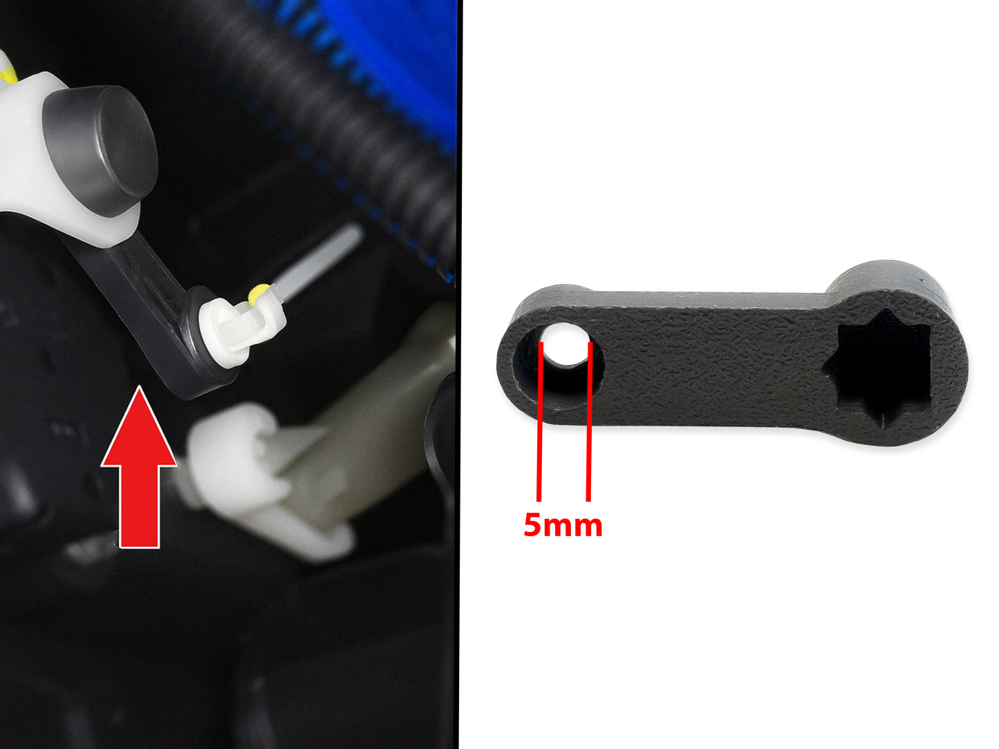 Leva Deviatore Aria Scatola Riscaldamento Compatibile con Ford Fiesta 2008-2017 (2 pezzi) - LavaLayer