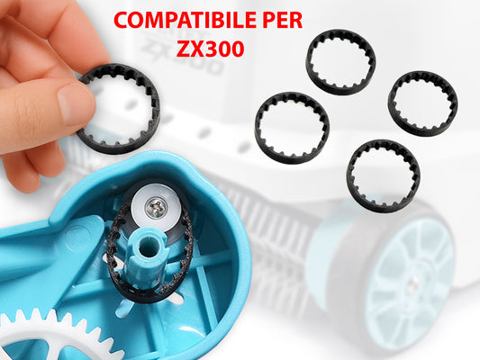 Set 4 Cinghie di Ricambio Compatibili per Intex ZX300 – Stampate in TPU Flessibile, Alta Resistenza, Made in Italy LavaLayer