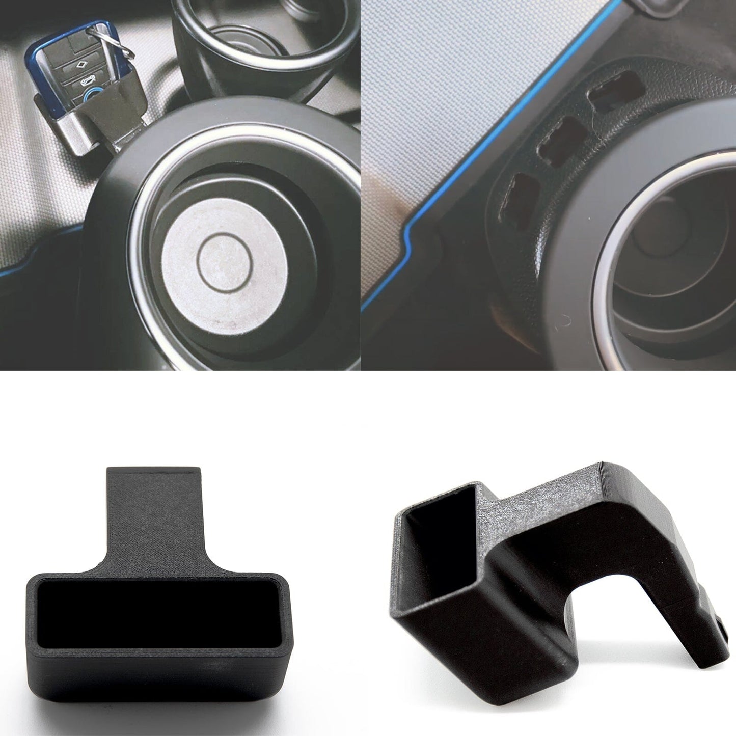 Porta Chiavi per BMW i3, Supporto Chiave Elettronica, Compatibile con Modelli 2014-2022, Accessorio Interno in ABS, Nero LavaLayer