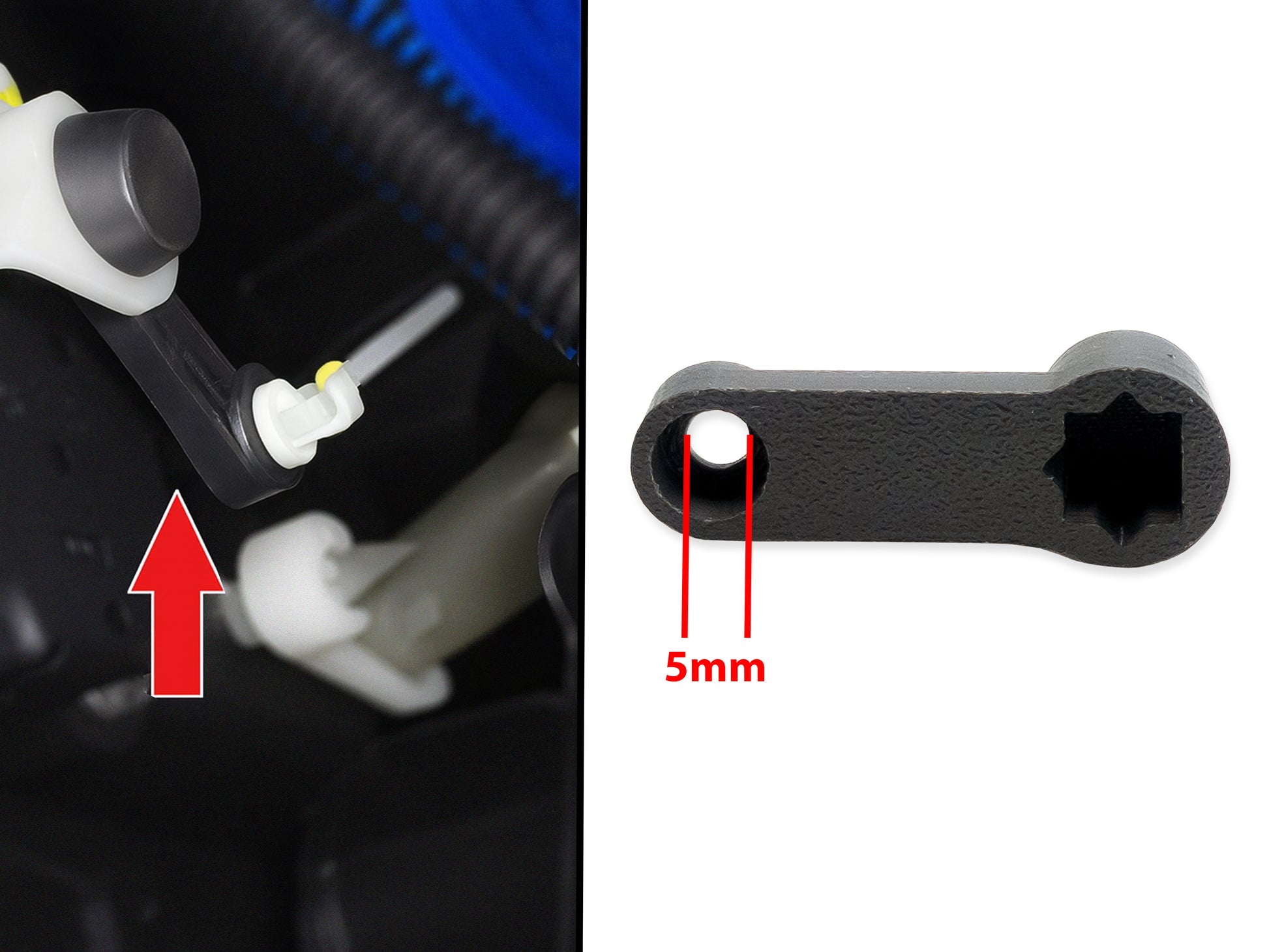 Leva Deviatore Aria Scatola Riscaldamento Compatibile con Ford Fiesta 2008-2017 (2 pezzi) - LavaLayer