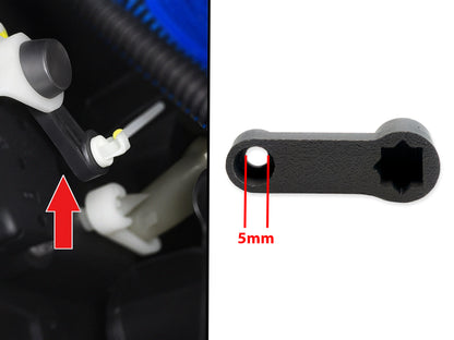 Leva Deviatore Aria Scatola Riscaldamento Compatibile con Ford Fiesta 2008-2017 (2 pezzi) - LavaLayer