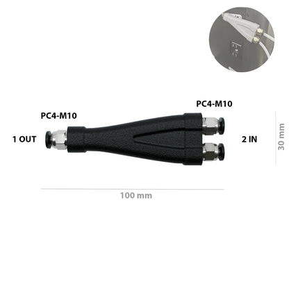 Splitter PTFE 2 in 1 – Compatibile con Bambu Lab, Creality, Voron e Altre Stampanti 3D - LavaLayer