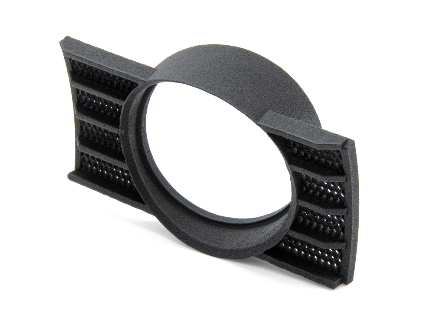 Supporto Porta Manometro 52 mm per Volkswagen Golf e Jetta MK5 – Inserto Bocchetta Aria Lato Guidatore, Stampato in 3D rinforzato con fibra di carbonio, Finitura Nera - LavaLayer