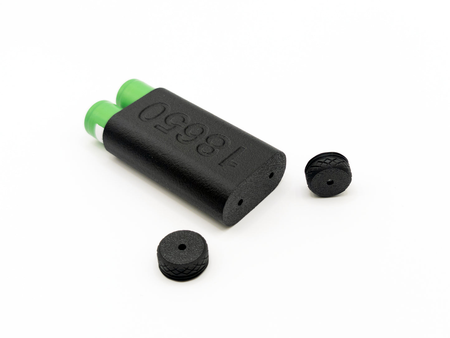 Contenitore Protettivo Doppio per Batterie 18650 – Custodia Rigida con Tappi a Vite, Resistente e Compatta – Batterie Non Incluse - LavaLayer