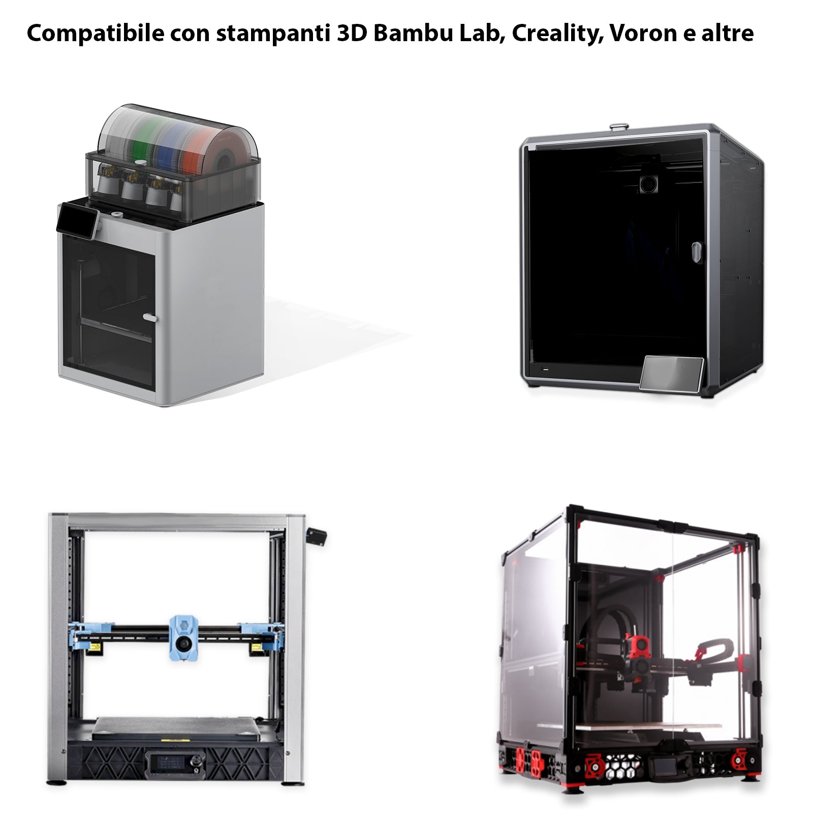 Splitter PTFE 2 in 1 – Compatibile con Bambu Lab, Creality, Voron e Altre Stampanti 3D - LavaLayer