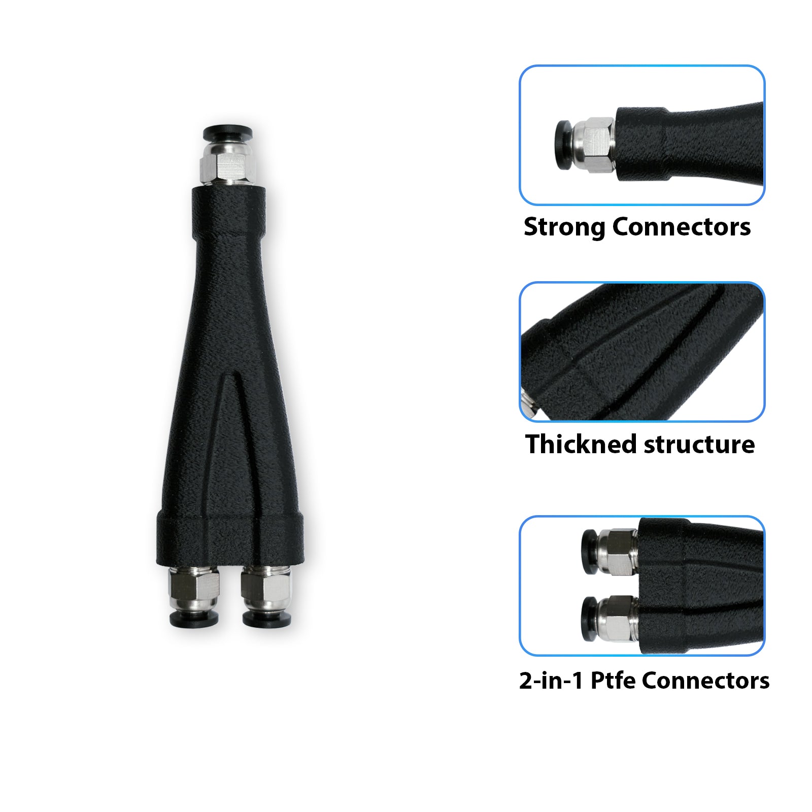 Splitter PTFE 2 in 1 – Compatibile con Bambu Lab, Creality, Voron e Altre Stampanti 3D - LavaLayer