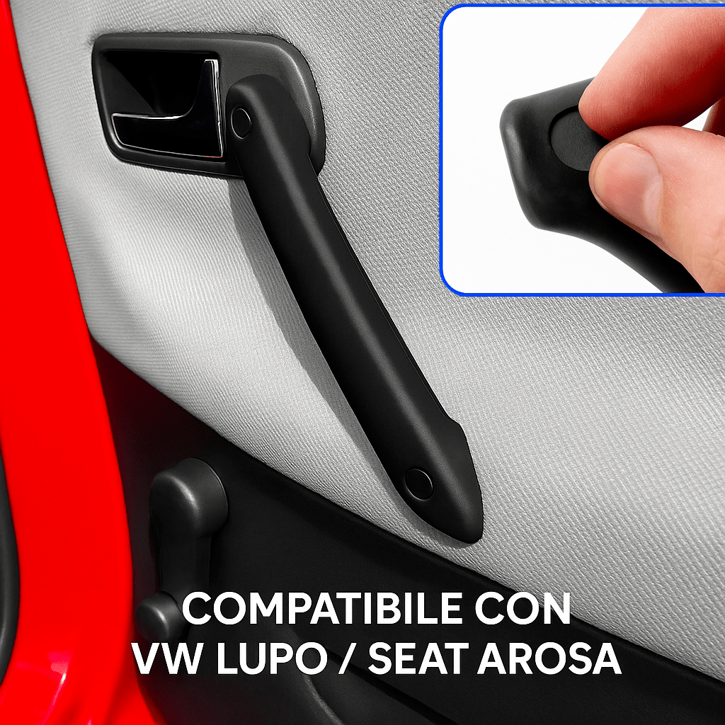 Maniglie Interne di Ricambio per Volkswagen Lupo e Seat Arosa – Coppia Sinistra e Destra – Stampate in 3D LavaLayer 