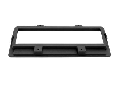Cornice Radio Surround per Land Rover Defender TD5 - Mascherina Cruscotto Dash Bezel Compatibile con FHF000070PMA - Finitura OEM Style con Logo Defender - Stampa 3D Alta Qualità (Nero) - LavaLayer