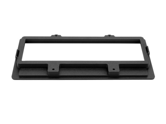 Cornice Radio Surround per Land Rover Defender TD5 - Mascherina Cruscotto Dash Bezel Compatibile con FHF000070PMA - Finitura OEM Style con Logo Defender - Stampa 3D Alta Qualità (Nero) - LavaLayer