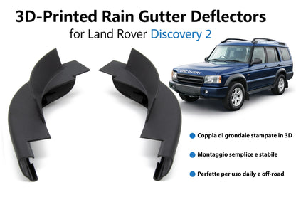 Deflettori Grondaia Anteriori per Discovery 2 TD5 (L318) - Stampa 3D Professionale - LavaLayer