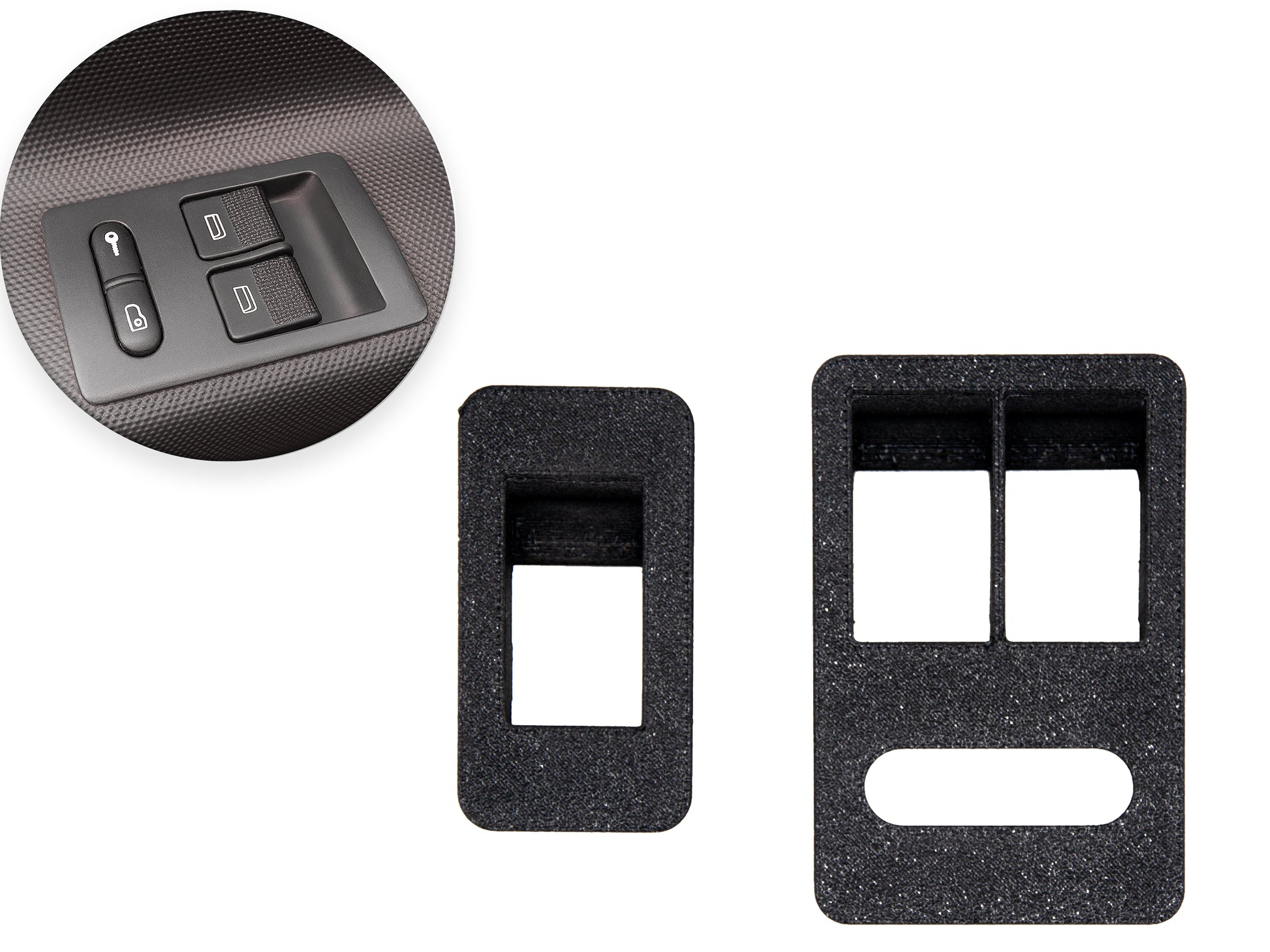 Cornice Pulsantiera Alzacristalli Elettrici Lato Guida e Passeggero compatibile per Seat Arosa (1997-2004), VW Lupo (1998-2005), VW Polo (1999-2001) - LavaLayer