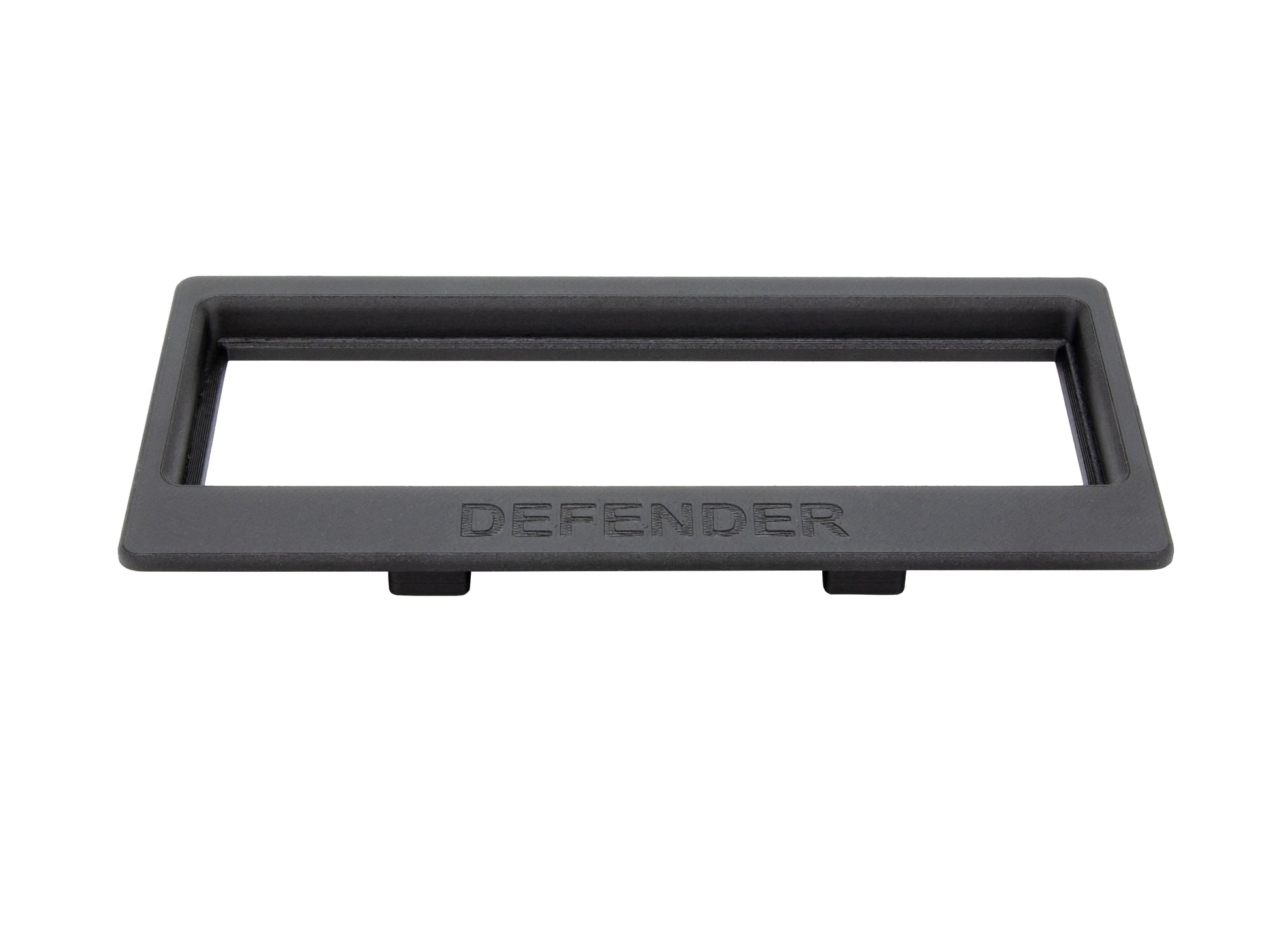 Cornice Radio Surround per Land Rover Defender TD5 - Mascherina Cruscotto Dash Bezel Compatibile con FHF000070PMA - Finitura OEM Style con Logo Defender - Stampa 3D Alta Qualità (Nero) - LavaLayer