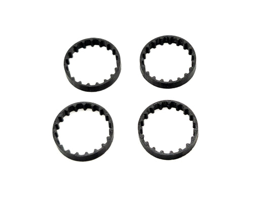 Set 4 Cinghie di Ricambio Compatibili per Intex ZX300 – Stampate in TPU Flessibile, Alta Resistenza, Made in Italy LavaLayer 