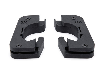 Coppia Ganci Cappelliera Rinforzati per FIAT 500x (SX DX) - Set 2 Pezzi Stampati in 3D con Viti Incluse - Molto più Robusti e Spessi degli Originali, Neri, Anti-rottura - LavaLayer