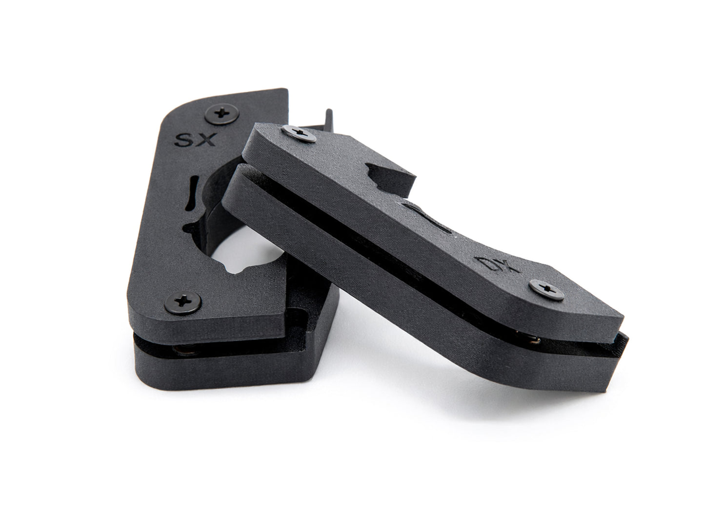 Coppia Ganci Cappelliera Rinforzati per FIAT 500x (SX DX) - Set 2 Pezzi Stampati in 3D con Viti Incluse - Molto più Robusti e Spessi degli Originali, Neri, Anti-rottura - LavaLayer