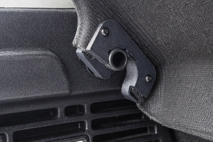 Coppia Ganci Cappelliera Rinforzati per FIAT 500x (SX DX) - Set 2 Pezzi Stampati in 3D con Viti Incluse - Molto più Robusti e Spessi degli Originali, Neri, Anti-rottura - LavaLayer