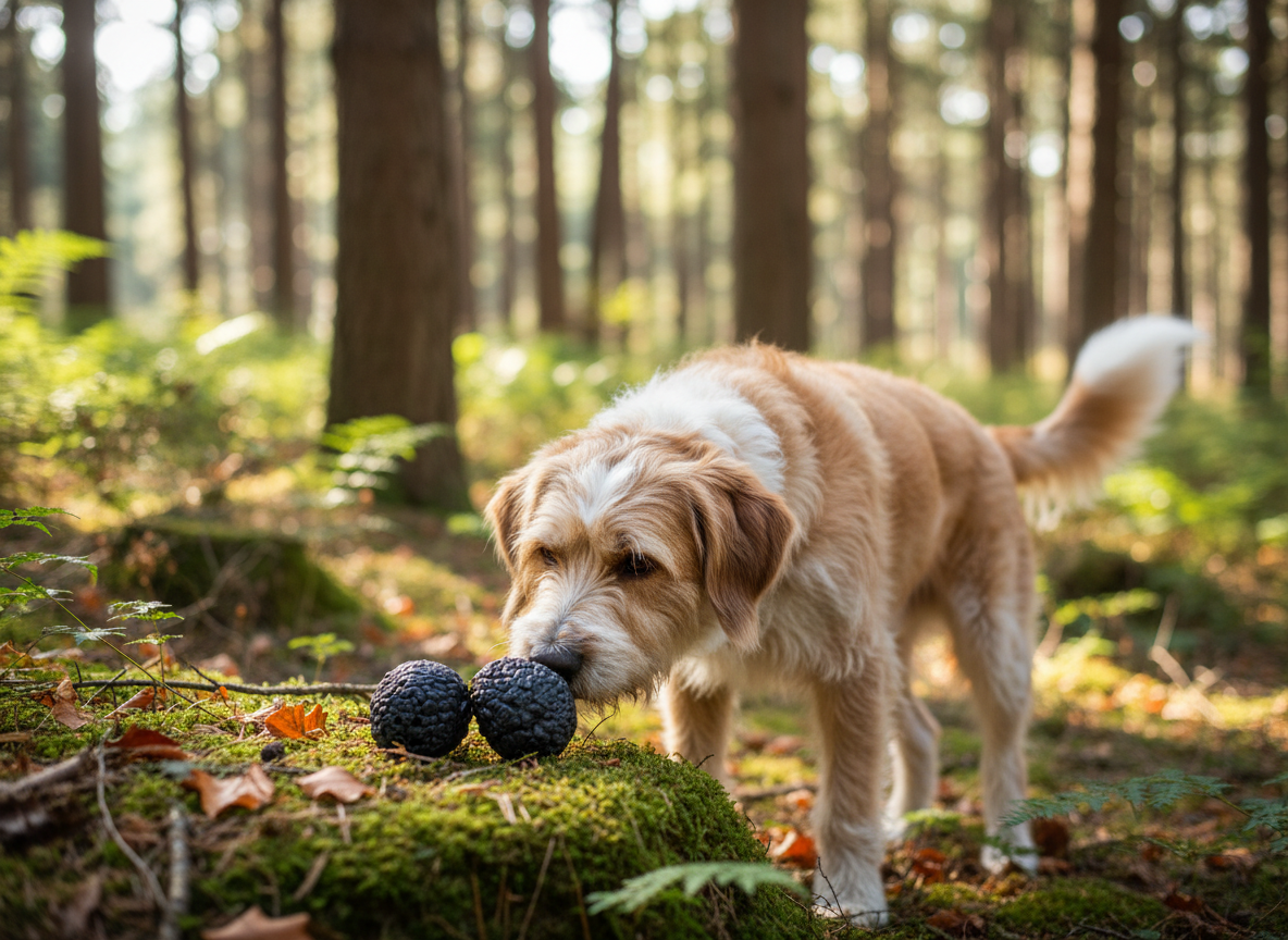 Set di Tartufi Finti per Addestramento Cani - Chiusura a Baionetta, Contenitore per Olio al Tartufo, Lavabile e Riutilizzabile, Nero