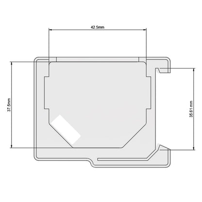 Supporto adattatore compatibile con Shelly Plus per barre DIN 35 mm - Stampato in 3D (ABS) - LavaLayer